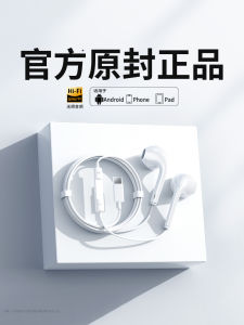 High Quality Wired Earphones for Vivo X100X90Pro Flat Mouth Type-C round Mouth In-Ear Silicon Material Support Line Control