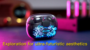 Awei T52 Pro ANC Bluethooth Earphone with Colorful Breathing Lamp Noice Cancellation ENC Earphones Bluetooth HIFI Stereo Wireless Earbuds with Mic IPX6 Waterproof Gaming Earbuds with 300mAh Charge Box 