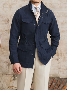 Lightweight Collar Cinched Half Placket M65 Jacket