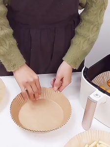 50/100 Pcs Air Fryer Paper Tray | Oil Proof High Temperature Resistant | Non-Stick | No Mess Easy Clean | SG Stock
