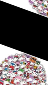 iSchoolDy My Melody Kuromi Cinnamoroll Pompompurin Stickers Water Cup Waterproof Cartoon Sticker Children Toys 50pcs