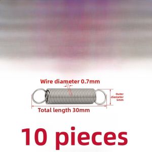 304 Stainless Steel Small Compression Spring with Hook Tensile Force 03/05/06/08mm Diameter Hardware Tools Mechanical Parts