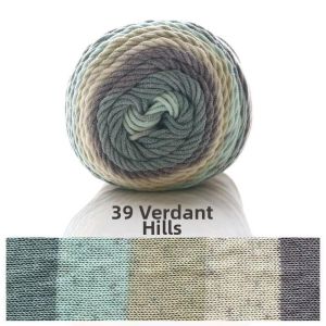 Rainbow Cotton Yarn Ball for Handmade Knitting Cake Ball Wool Ball DIY Crafts Home Sewing Blanket Scarf Pillow Decoration