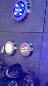 โคมไฟสระว่ายน้ำโคมไฟใต้น้้ำสวยหรู LED Swimming pool light 6w/12W/ 18w /24wAC/DC/12V-24VDaylight and Warm white and RGB