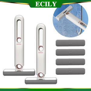 ECILY Nhỏ Nhỏ Lau bọt biển thấm hút Đa Chức Năng Gấp Lau vệ sinh máy tính để bàn Công Cụ Dụng cụ nạo Kính dụng cụ lau nhà lười Bàn Ggạt Nước Nhà Xe Xách Tay rảnh tay Làm Sạch Công Cụ