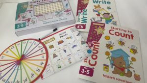 Read & Write Early Learning Gold Stars Activity Case With 2 Activity Books Poster Pen Stickers For Kids Ages 3-5