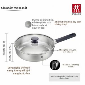 zwilling | Chảo Dẹt Không Dính Chống Bám Bẩn