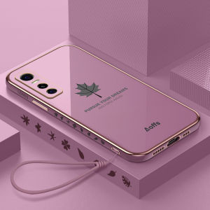 เคสโทรศัพท์ซิลิโคนกันกระแทกแบบครอบเต็มสำหรับ Vivo S7e รุ่นพลังงานใหม่ ป้องกันการตกหล่นพร้อมสายคล้องสำหรับผู้ชายและผู้หญิง