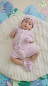 LULLABY - Bộ bé gái cộc tay cotton - NH378N