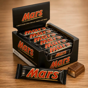 Mars Chocolate – 51 g soft nougat and smooth caramel coated in rich milk chocolate ( 1 box )