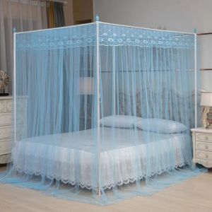 Triple Door Royal Style Double Bed Mosquito Net Set