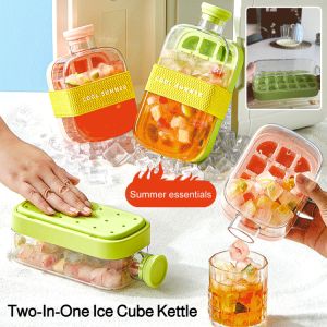 2 In 1 Ice Cube Kettle Multi-Function Creative Ice Cube Mold Water Bottle For Home Party Beer Juice Diy Kitchen Tool Kettle