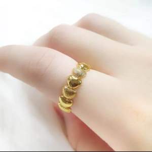 Cincin Warna Emas 24K Motif Love Cincin Xuping CXB363