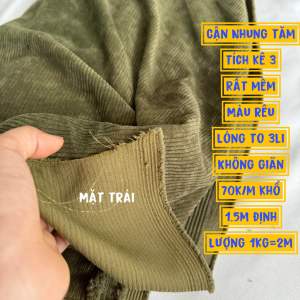 Vải nhung tăm Hàn Quốc 100% tích kê hàng chất lượng không xù lông