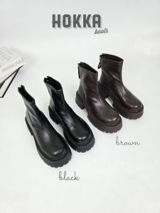 Hokka boots รองเท้าบูทสั้น ส้นตึก บุขน เดินสบายหลายหมื่นก้าว