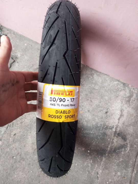 Pirelli 80 90 17 diablo rosso sports - Lazada | Lazada Philippines