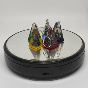 Souvenir Gantungan Kunci Candi Prambanan Limas Fiberglass Akrilik