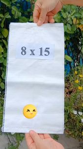 ถุงปลูกสีขาวแสนดี 8x15 นิ้ว 10ใบ/แพ็ค