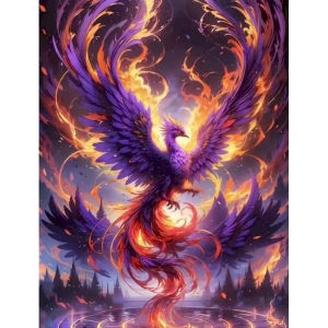 Oil Painting By Numbers Animals Dragon Phoenix Picture Paint Coloring By Numbers HandPainted Artwork Home Decoration