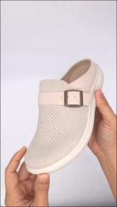 Perrieri Women Fashion Easy Slip-on with buckle Mules 62965 (Black/Beige)