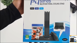 PS4 Stand Cooling Fan With Dual Controller Charging Stand For PS4/PS4 Slim/PS4 Pro Game Console Charger Dock Station