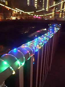 LED Rope Lights Lampu Raya LED Waterproof Rainbow Tube Rope Led Strip Christmas Light Outdoors Holiday Decoration Lights