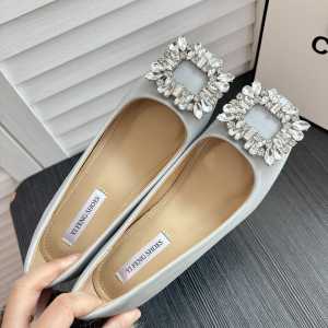 หัวเข็มขัดสี่เหลี่ยม Rhinestone ยกระดับ 6 ซม. ผ้าซาติน ส้นหนา ผู้หญิง รองเท้าเดินทาง สไตล์เกาหลี ทันสมัย รองเท้าส้นสูงปากแบน