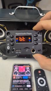 Mạch loa Bluetooth Công suất Đôi 25W + 25W (Tặng Kèm điều khiển từ xa). Chế loa nghe nhạc bluetooth  mạch loa kéo karaoke JQ-D136BT