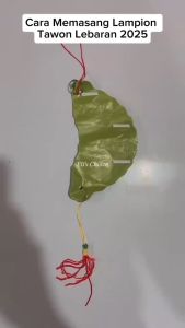 Lampion Tawon Lebaran Wana Hijau Kuning Tahan Air Outdoor Lampion Honeycomb Idul Fitri