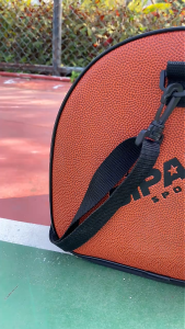 Sports Bag For Baketball Volleyball Football Sling Bag Large Capacity PU Waterproof Shoulder Bag
