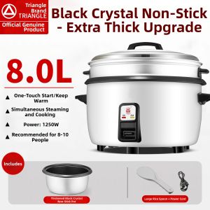 Triangle | Large Capacity Traditional Electric Rice Cooker Steam and Cook Dual Use