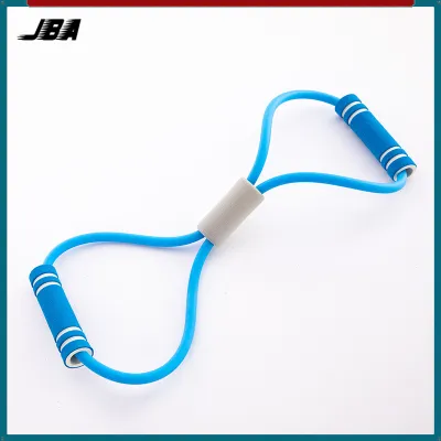 JBA 8 Type Yoga Strap Belt Exercise Elastic Soft Thick TPR Anti Slip Durable Body Stretch Band For Women Workout Equipment 拉力带