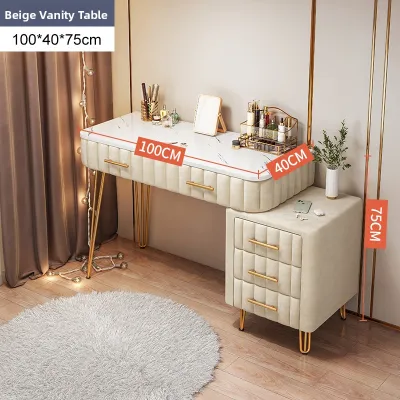Compact Modern Minimalist Dressing Table with Storage
