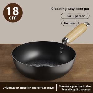 CMGF | Personal Non-Stick Flat Bottom Wok for Induction Cooktop