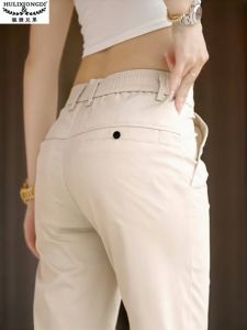 Quần Ống Đứng Mỏng Mùa Hè Thường Ngày Cho Nam Quần Ống Rộng Thoải Mái Thời Trang Công Sở Quần Tây Ngắn 9 Điểm Mới 2025