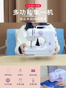 Full AutomaticSmall Domestic Multifunctional Sewing Machine Household Eat Thick with Overlock Electric Tailor Machine