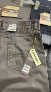 GF. LIMITED Celana Katun Kanvas Sulfur Panjang Pria Model Cardinal Premium Basic Standar