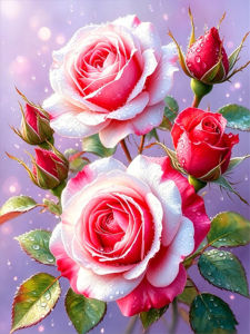 HUACAN Diamond Painting Rose Flower Mosaic Arts And Crafts Diamond Art Painting Floral Embroidery Sale Hobby Creative