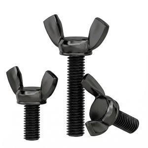 GUWANJI | 304 Stainless Steel Black E-Coated Butterfly Head Screw