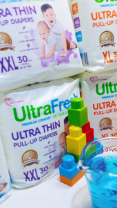 Ultrafresh Ultra Thin Tape Diaper Medium 30s