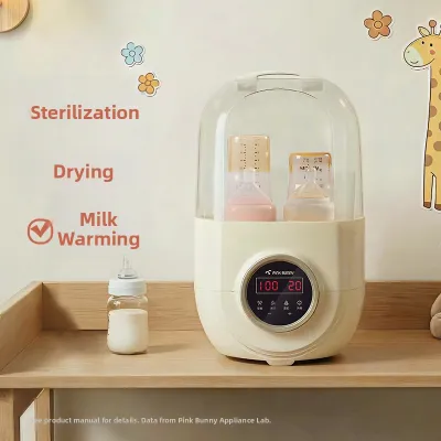 PINK BUNNY | Sterilizer and Warmer Combined Baby Bottle Sterilizer
