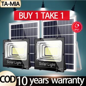 Buy 1 Take 1 Solar Street Light Original Solar Lamps Heavy Duty Super Bright Flood Lights Outdoor Waterproof With Remote Control solar lights with solar panel 0 Electricity Bill All Year Round Solar Cell Lamp