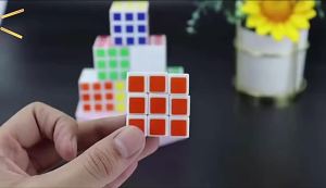 Jualan hebat [ Penghantaran dari China ]2025 Produk Baru 3.5cm Kiub   Pengiklanan Kiub Ajaib 3x3 Kanak-kanak Pemindahan Haba Enam Warna Pegang TanganJK