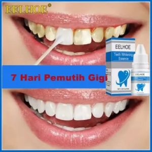 EELHOE Teeth Whitening Essence Powder Pemutihan Gigi Esensi Bubuk Kebersihan Mulut Membersihkan Noda Menghapus Plak Noda Pemutihan Gigi Alat Pasta Gigi