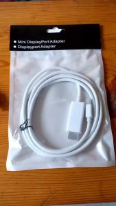 Kabel Thunderbolt Mini DP DisplayPort to HDMI Male with Audio 5.1 HDTV iMac Macbook Laptop Infocus