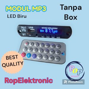 Modul MP3 + Bluetooth 5-12V LED Merah atau Biru Tanpa Box