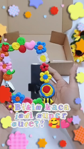 DIY Aktivitas Menempel Clay Cermin Mirror Pop Activity Clay Sensory Play Hampers Anak by GHEduPlay