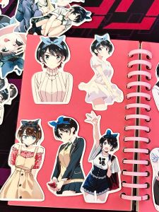 Waterproof Cartoon Anime Stickers Decorative Mobile Phone Case Sticker Decal Rent a Girlfriend Cute Stationery Business Supplies