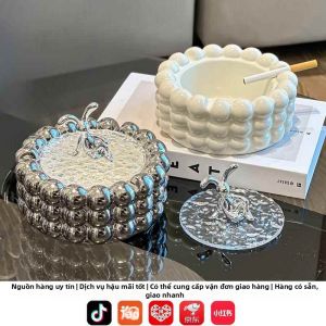 High-end Elegant Dust-proof Ashtray with Cover
