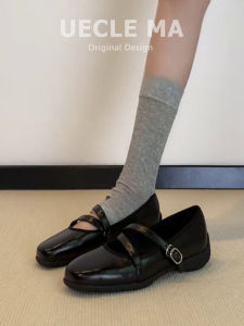 MASHUJIA | Ultra-soft Vintage Thick-soled Square-toe Shoes